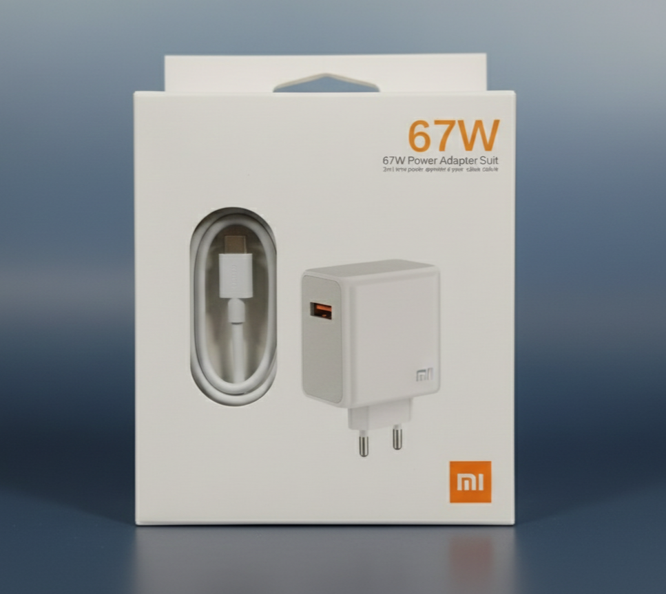 Carregador Turbo Xiaomi 67W Power Adapter Suit – Com Cabo USB-C Original
