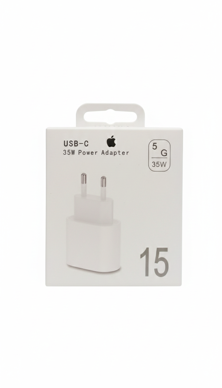 Carregador Adaptador de Tomada USB-C 35W Power Adapter