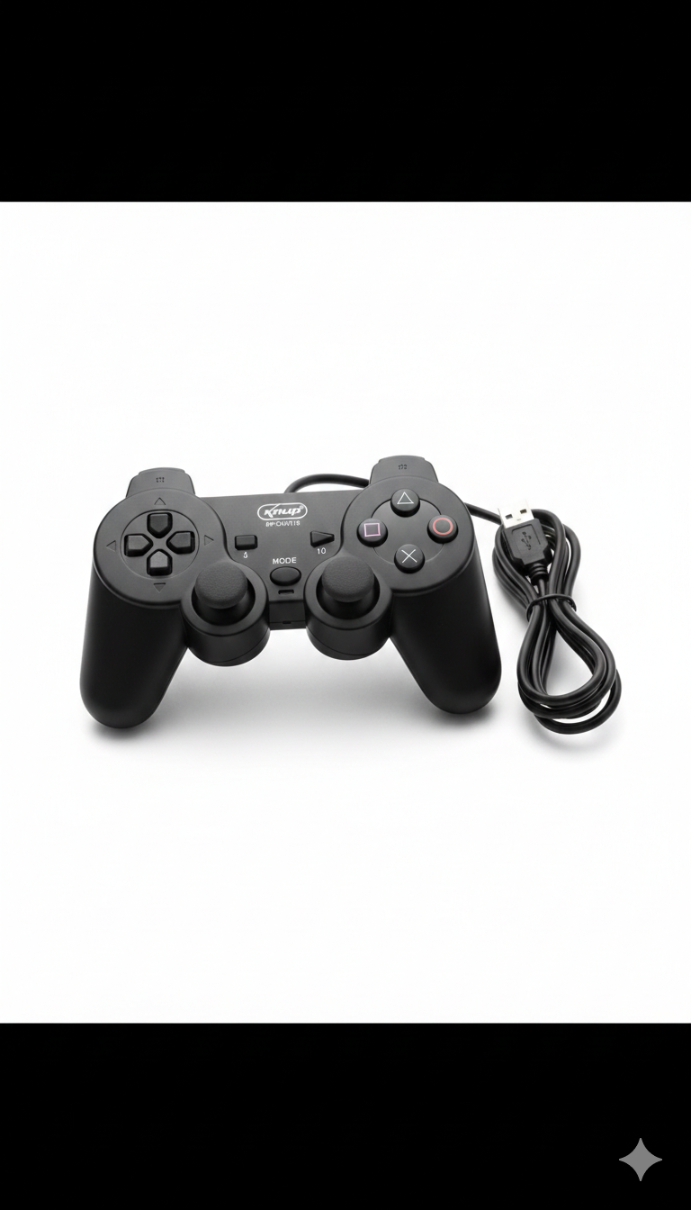 Controle Joystick Knup KP-CN701/S USB para PC e Notebook